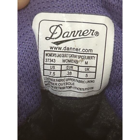 Danner Jag Quilt Cathay Hiking Boots in Spice/Liberty Women's size 7.5 - Picture 6 of 7